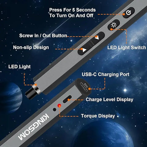 Fumeclear electric screwdriver functionality