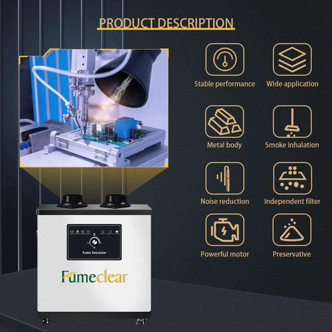 Fumeclear FC-1002A Welding Source Fume Extractor 194CFM