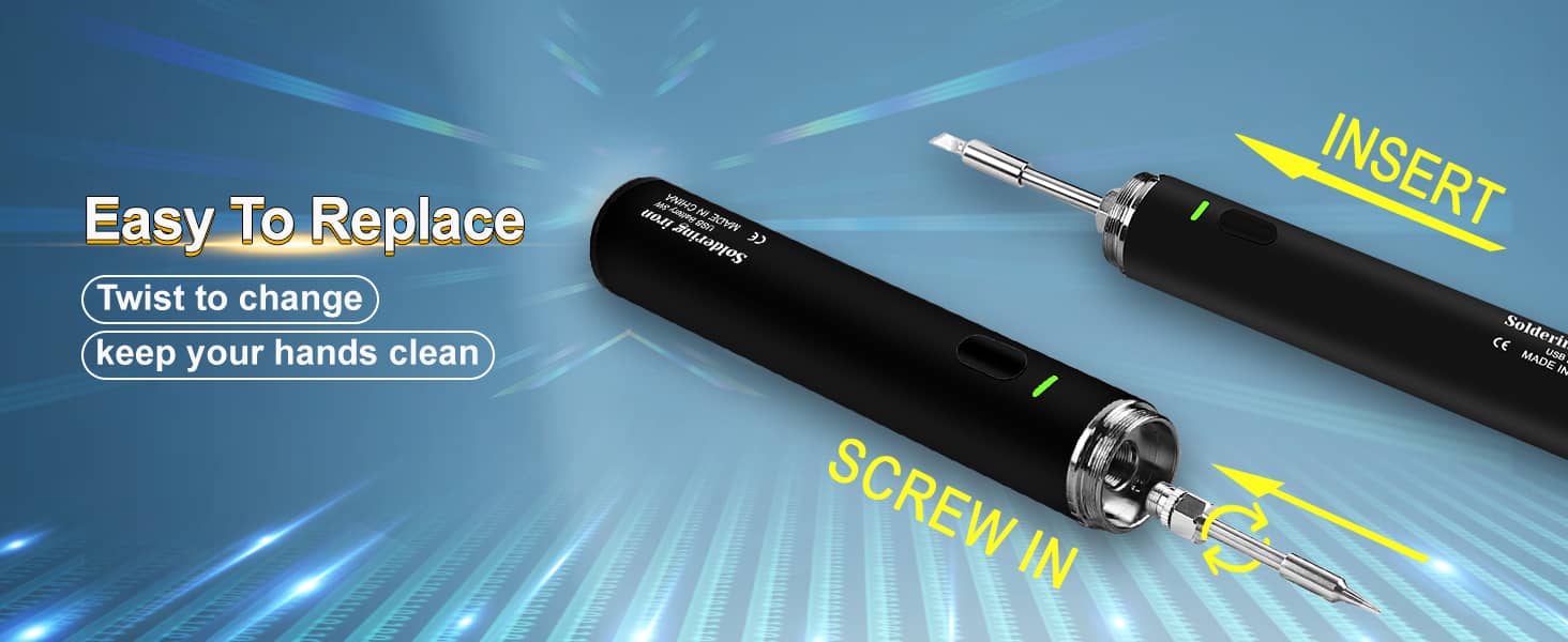 Fumeclear soldering iron easy to replace