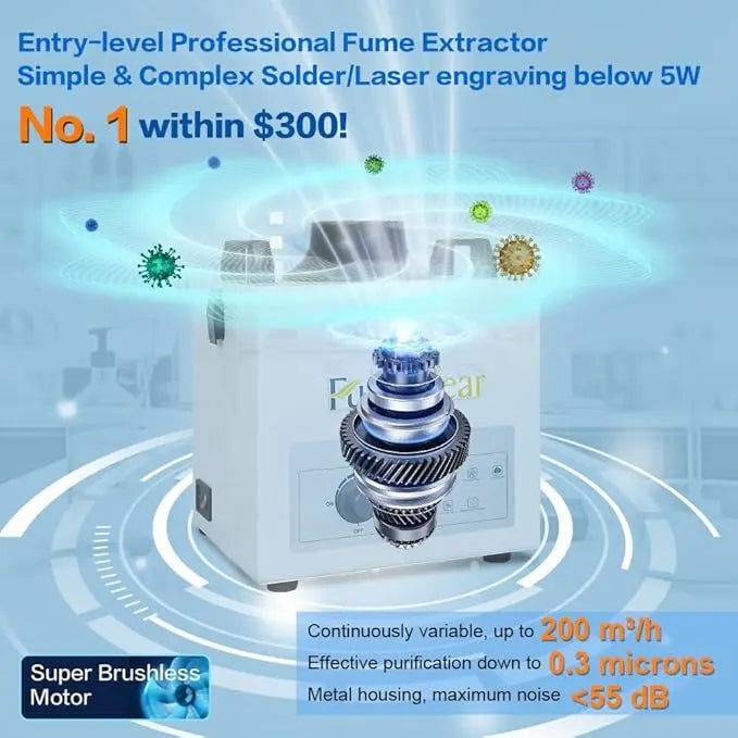 solder fume extractor fc-100a with super brushless motor