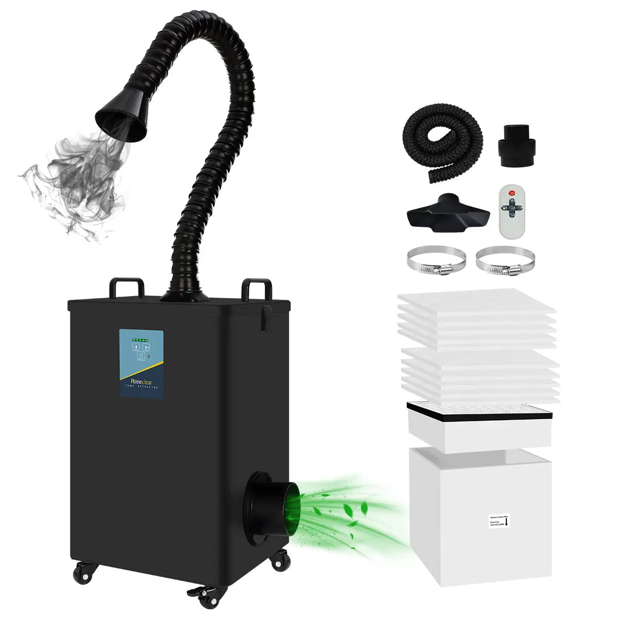 Fumeclear® FC-2002A Laser Fume Extractor for 10W to 20W Laser Engraver fumeclear fumeclear